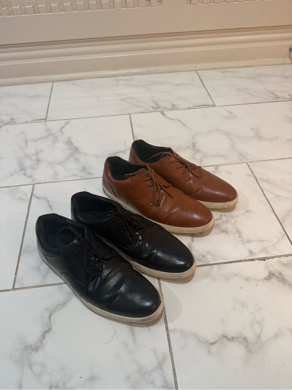 Men's Alfani Elston dress shoes 2 pairs Black and Brown
